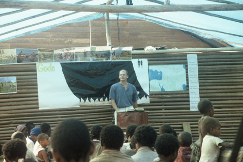 After 5000+ hours of studying the language and culture of the people of Malaumanda, Gospel teaching began in May of 1999.